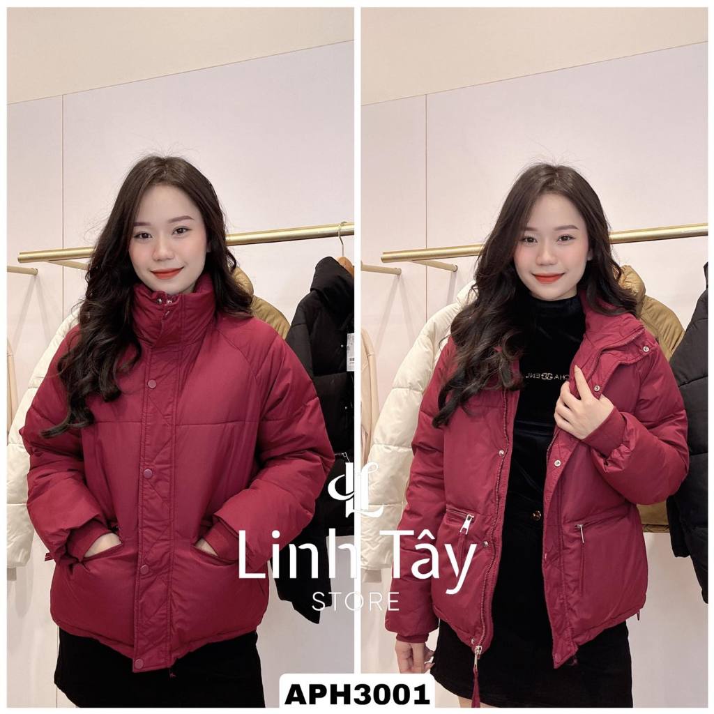ÁO PHAO DÁNG NGẮN CÓ TÚI LINH TÂY STORE APH3001