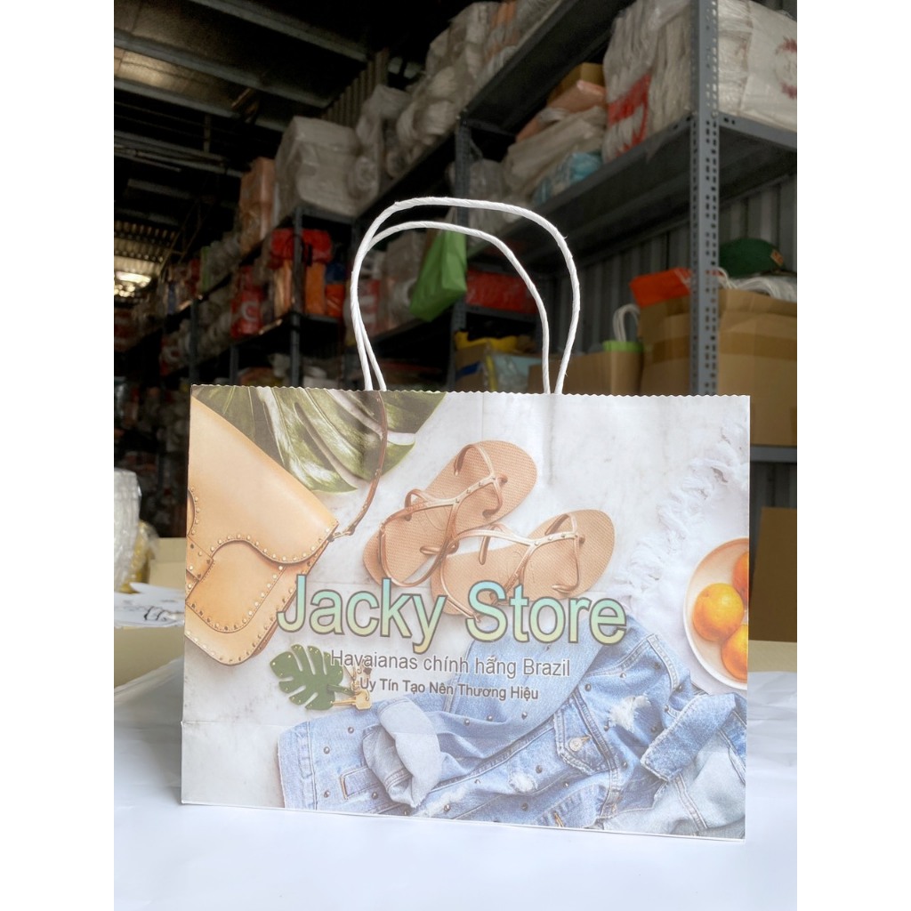 10 TÚI GIẤY KRAP NHẬT IN MÀU CAO CẤP cao 20 ngang 27 rộng hông 8 cm