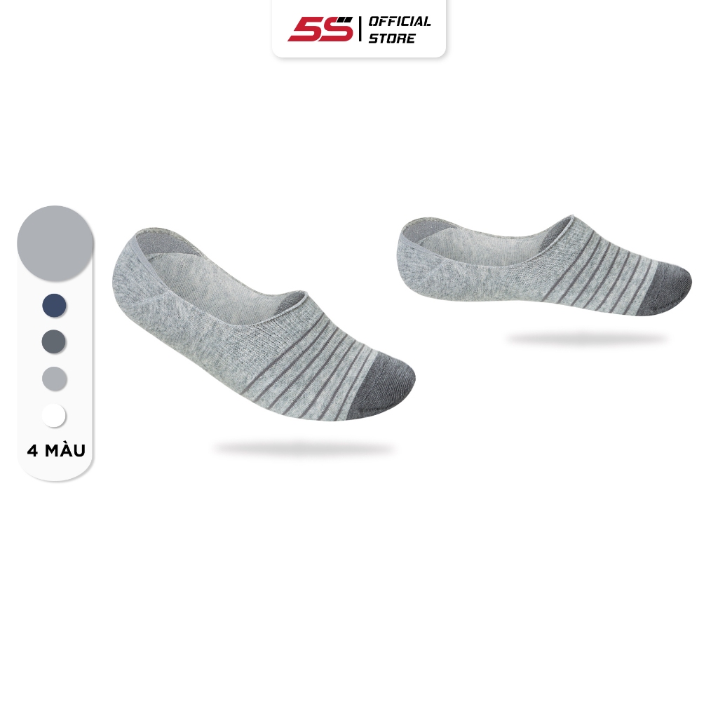 Combo 3 Đôi Tất Lười Nam 5S FASHION, Chất Cotton Co Giãn, Thấm Hút, Chống Tụt Gót, Thiết Kế Kẻ Sọc (3C-TAT23003)
