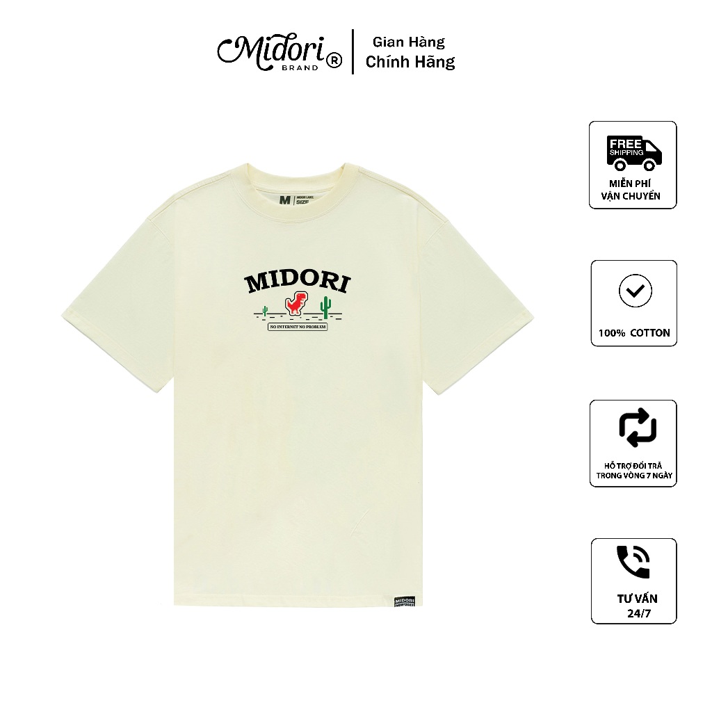 Áo thun Nam Nữ Form Rộng Tay Lỡ Phông Unisex DINOSAUR Local Brand Mi Midori