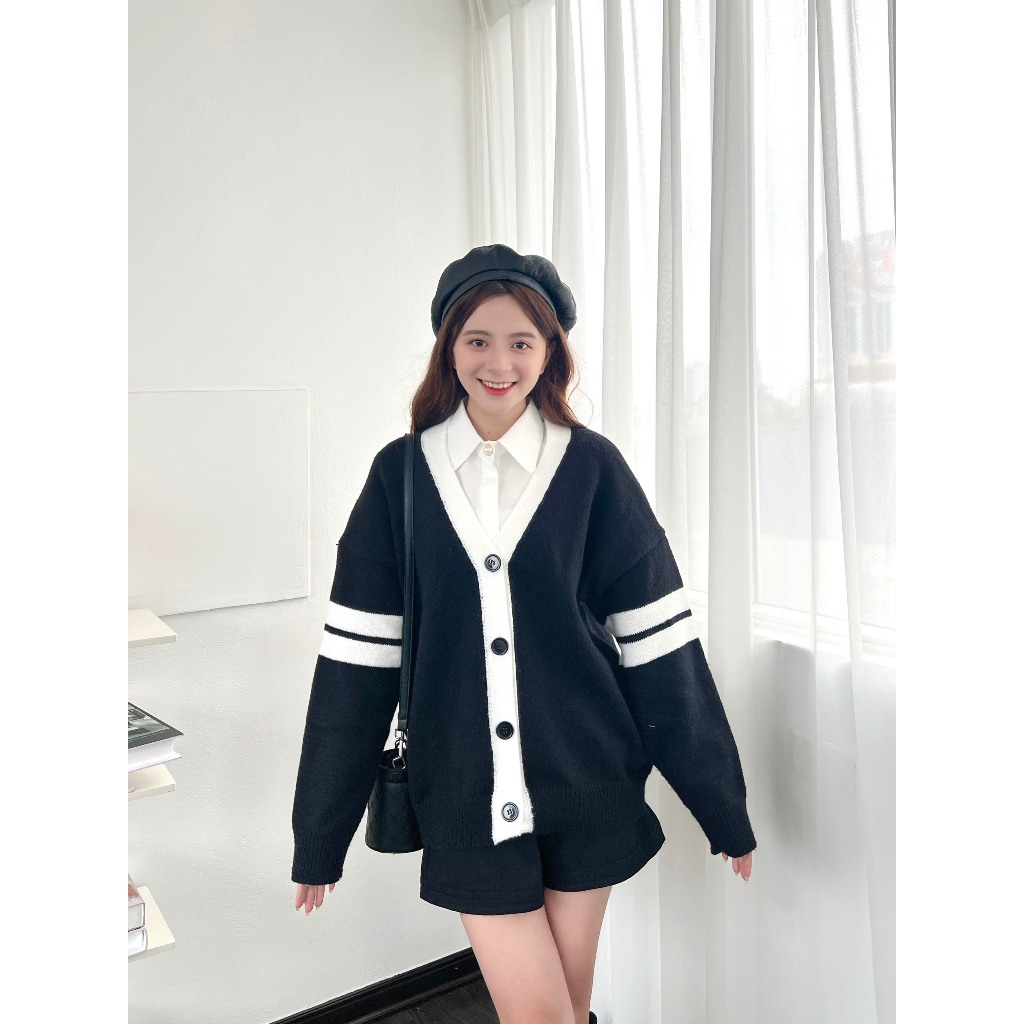 Áo len cardigan phối viền - 247store.vn- Cadiganphoivien102_P5K9.10