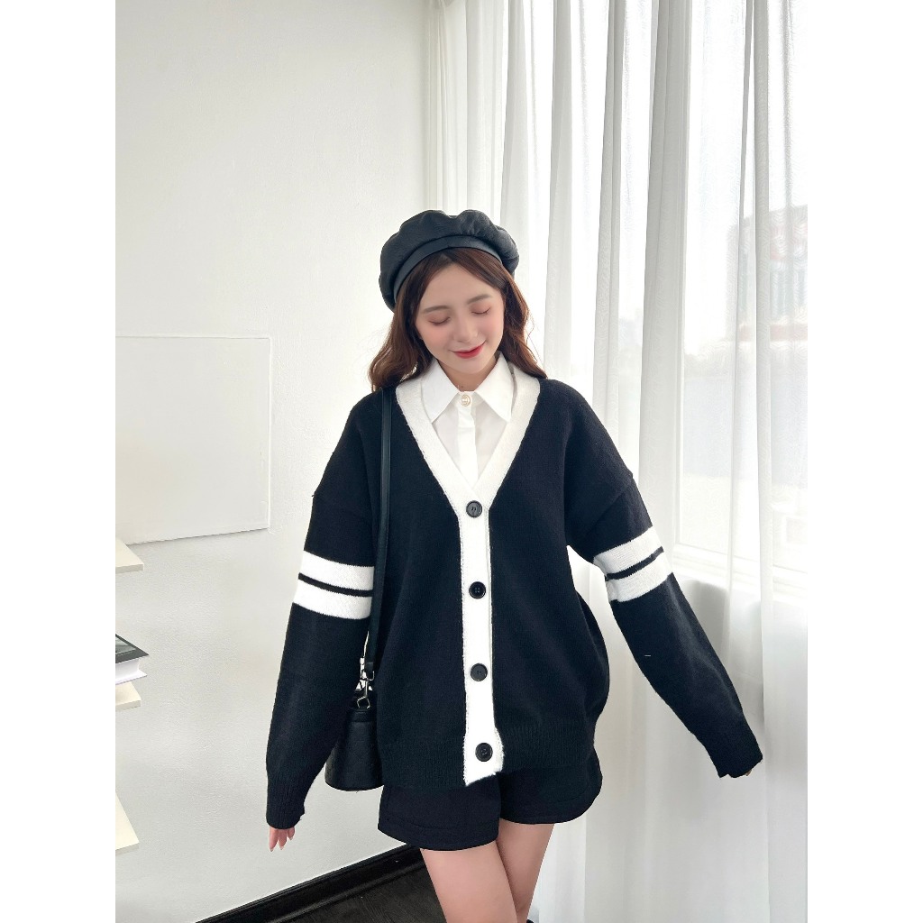 Áo len cardigan phối viền - 247store.vn- Cadiganphoivien102_P5K9.10