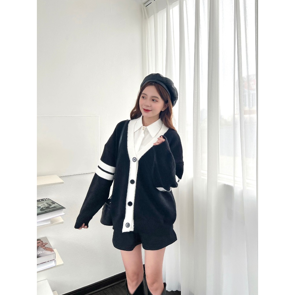 Áo len cardigan phối viền - 247store.vn- Cadiganphoivien102_P5K9.10