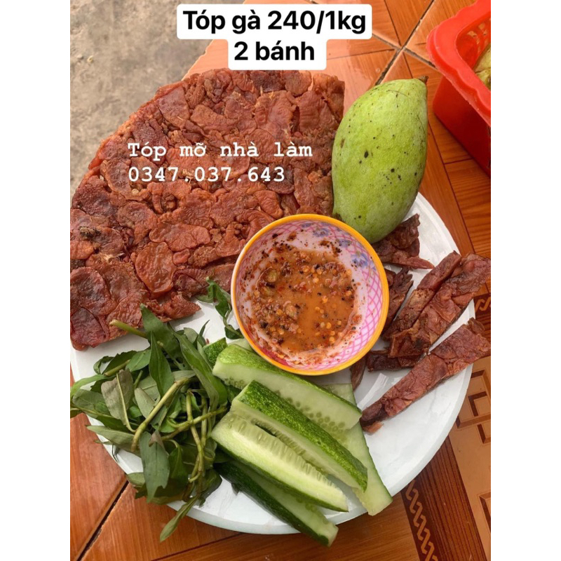 Tóp Mỡ Da Gà Dẻo 500g- Hút chân không