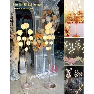 Đèn dẫn lối 11 bóng tròn - đám cưới sự kiện