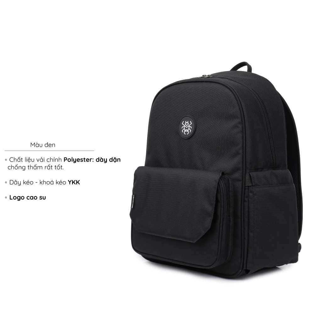 Balo Đi Học DAYPACK BACKPACK Nam Nữ Form Chuẩn Dày Dặn Nhiều Ngăn Tiện Lợi Đựng Vừa Lap 15.6Inch_Hỗ Trợ Bảo Hành Scarab