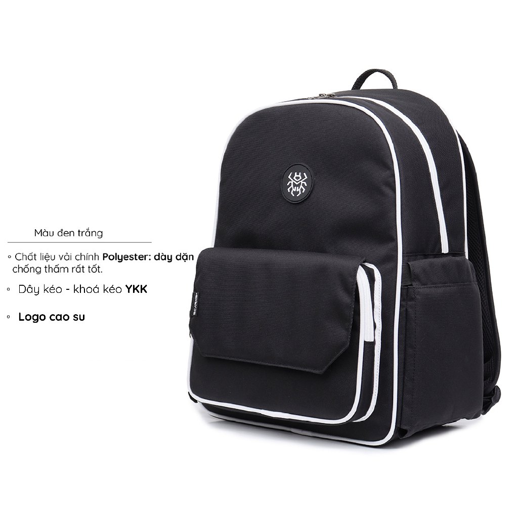 Balo Đi Học Nam Nữ DAYPACK BACKPACK Form Chắc Chắn Dày Dặn Đựng Vừa Lap 15.6Inch Mỏng_Bảo Hành Trọn Đời Scarab