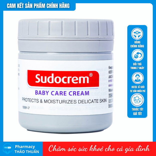 [Chính Hãng] Kem hăm tã Sudo Crem 60g, kem hăm sudocrem cho trẻ sơ sinh Chính Hãng Anh