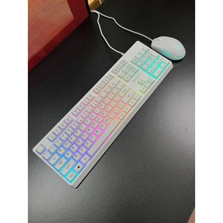 Bộ bàn phím chuột giả cơ Tomato S100 SKY led 3 màu đen trắng hồng 