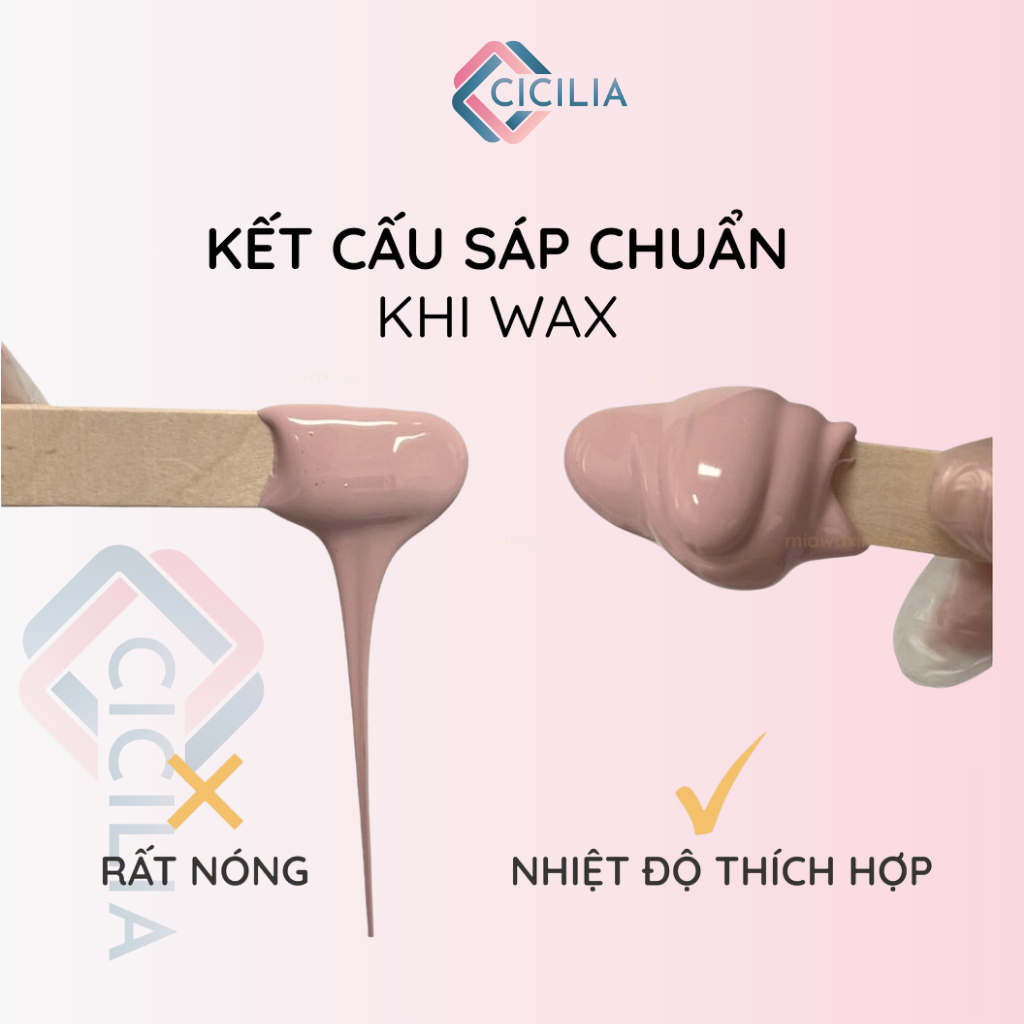 Sáp Wax Lông Premium Chuyên Dành Cho Da Nhạy Cảm, Làm Sạch Tới 99% Tặng Kèm Que CICILIA 1010