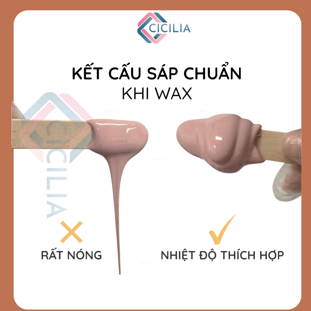 Túi 100gr Sáp Wax Lông Nóng Hạt Đậu Cao Cấp Tặng Kèm Que CICILIA 5868