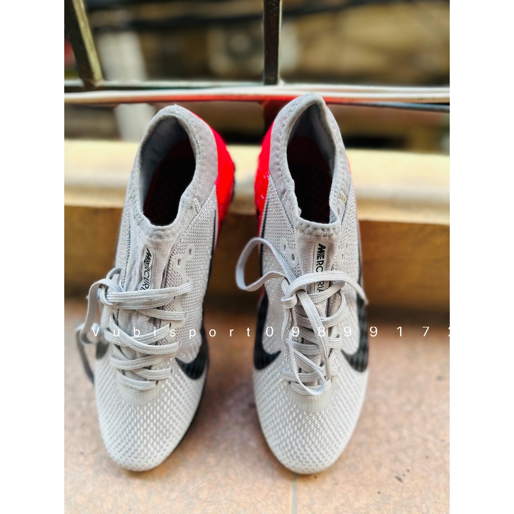 Giày bóng đá chuyên sân cỏ nhân tạo Vapor 13 Pro xám đỏ