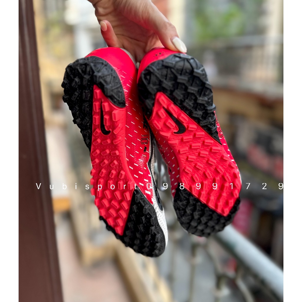 Giày bóng đá chuyên sân cỏ nhân tạo Vapor 13 Pro xám đỏ