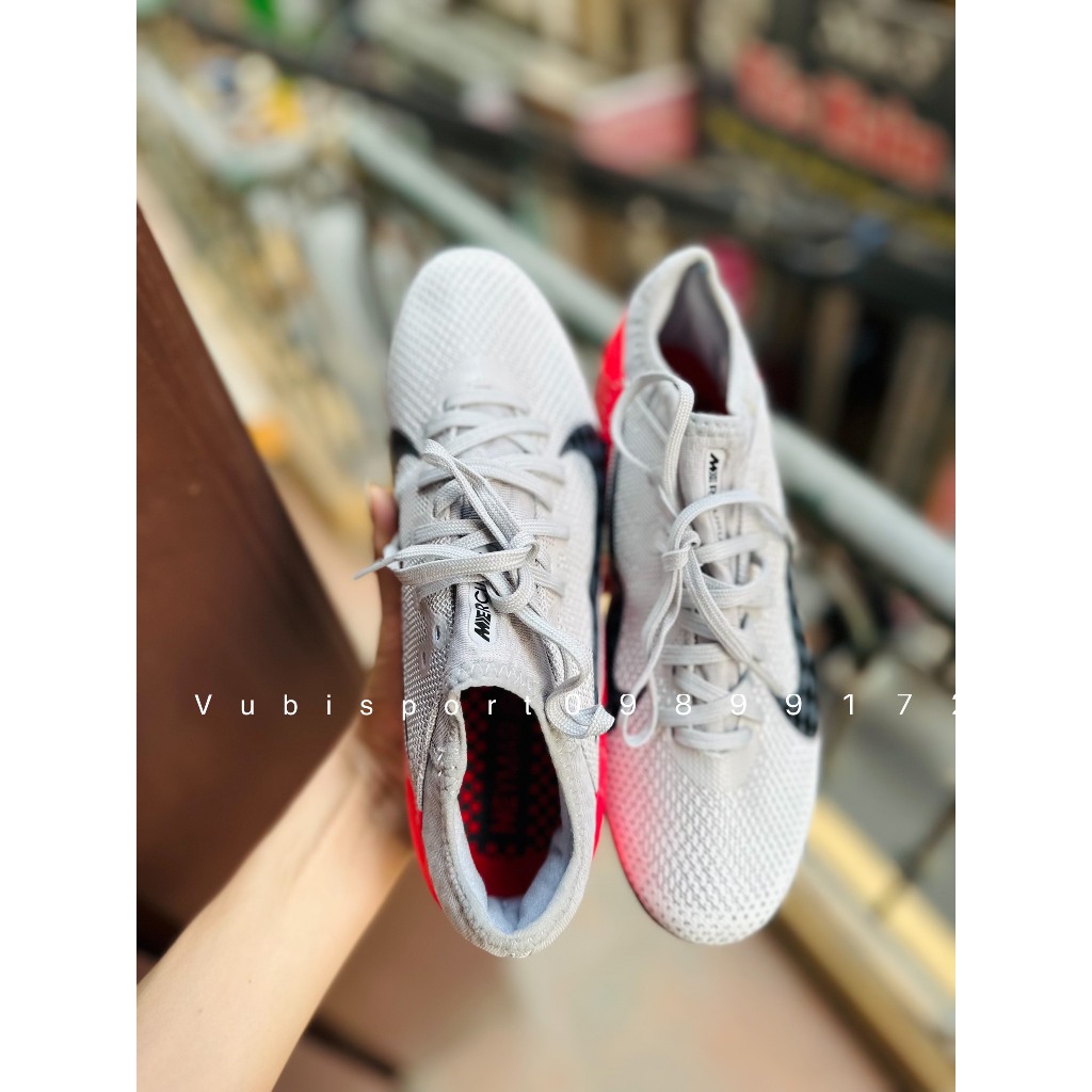 Giày bóng đá chuyên sân cỏ nhân tạo Vapor 13 Pro xám đỏ