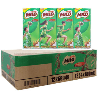 Thùng 48 hộp sữa lúa mạch Milo 180ml