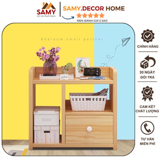 Tủ đầu giường 1 ngăn, Tab để đầu giường gỗ MDF cao cấp, Tủ đầu giường để đồ bằng gỗ có ngăn kéo siêu tiện ích