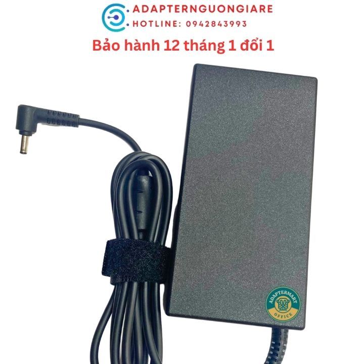 Bộ sạc pin laptop MSI GF63 20v 6A 120W chân kim nhỏ chính hãng
