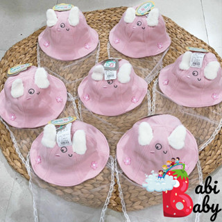 Mũ cho bé sơ sinh BABI BABY đẹp có khăn voan che mặt nón chống dịch chống bụi cho trẻ đi tiêm phòng an toàn MẪU 2
