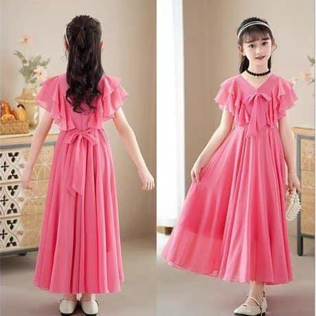 SIÊU RẺ - QUẦN ÁO TRẺ EM - ĐẦM TAY BÈO CÁNH TIÊN CÔNG CHÚA KIÊU SA CHO BÉ GÁI