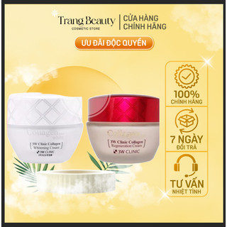 Kem dưỡng trắng da dưỡng ẩm săn chắc chống lão hóa Collagen 3W Clinic Hàn Quốc