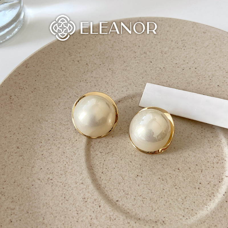 Bông tai nữ chuôi bạc 925 Eleanor Accessories ngọc trai nhân tạo phụ kiện trang sức 6448