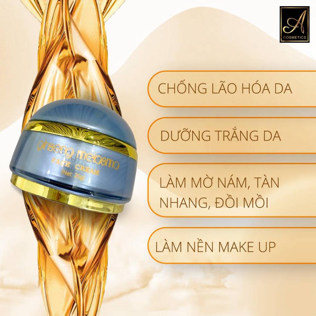 Kem dưỡng trắng da mặt,Face nám nhân sâm Ginseng Melasma Face Cream Acosmetics, giúp ngừa nám tàn nhangng, 25g