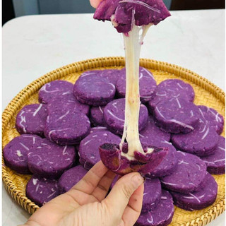 Bánh khoai tím phomai kéo sợi