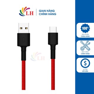 Cáp usb type-c xiaomi mi type-c braided cable 1m sjv4109gl/sjv4110gl sjx10zm - hàng chính hãng - dòng điện an toàn