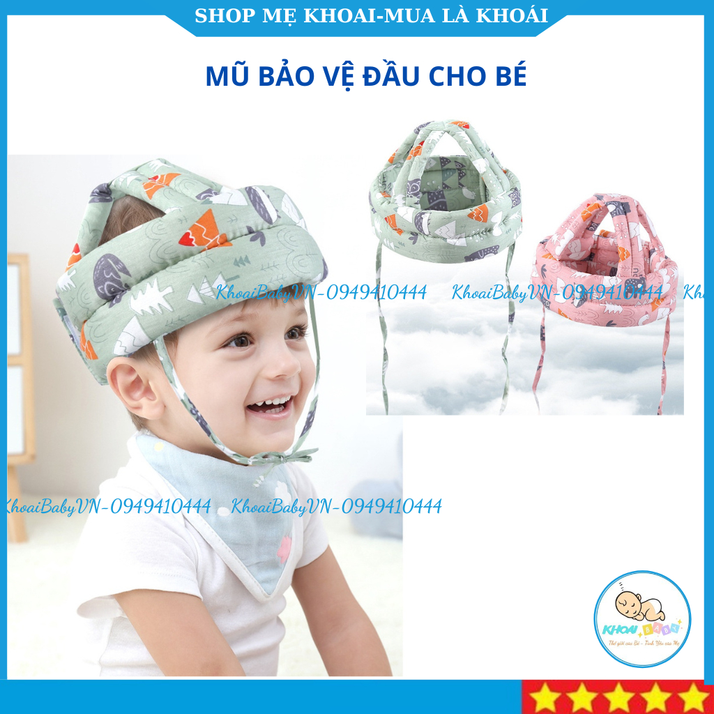 Mũ bảo vệ đầu cho bé tập đi và tập ngồi dùng cho trẻ từ 5-36 tháng tuổi