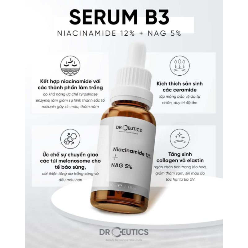 Serum_B3 NIACINAMIDE 8% 12% 15% 20% DrCeutics 30ml