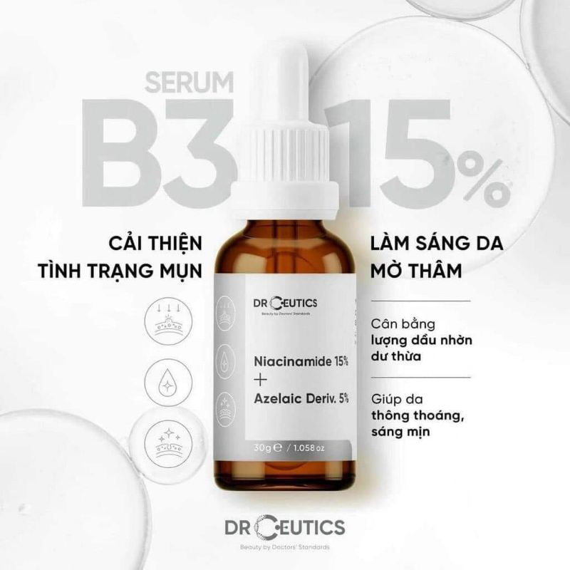 Serum_B3 NIACINAMIDE 8% 12% 15% 20% DrCeutics 30ml
