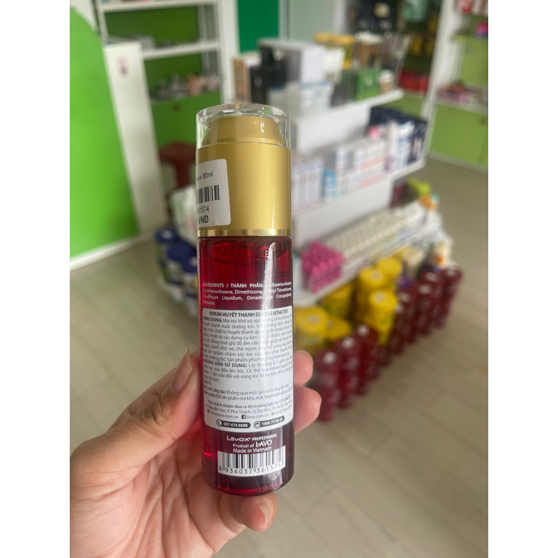 SERUM HUYẾT THANH DƯỠNG BÓNG TÓC LAVOX 60ml