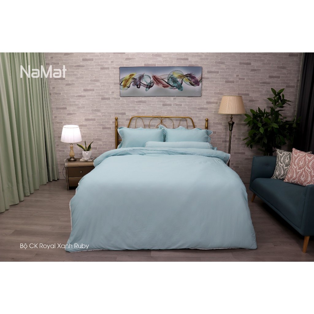 Bộ 4 Món Chăn Ga Gối Royal Các Màu LizdNaMat