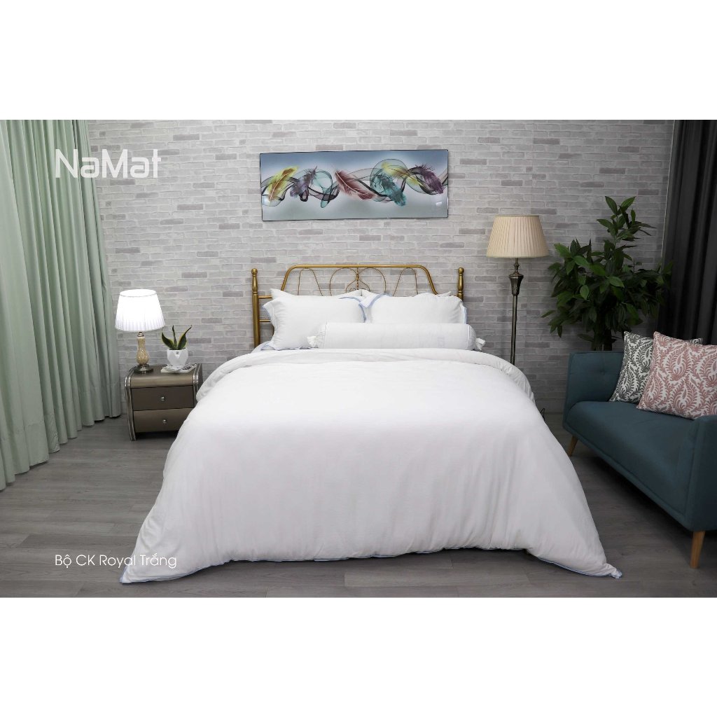 Bộ 4 Món Chăn Ga Gối Royal Các Màu LizdNaMat