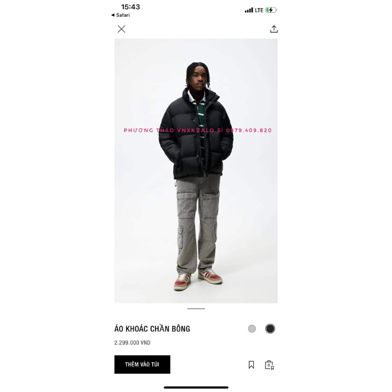 ÁO PHAO ZARA HÀNG XUẤT XỊN 2023