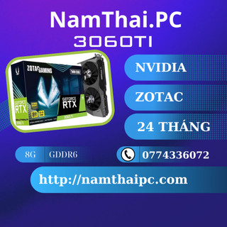 Vga zotac rtx 3060 ti 8gb gddr6 twin edge 2 fan bh 1 tháng