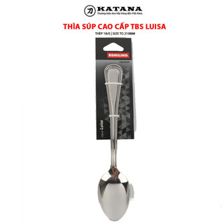 Thìa súp inox cao cấp không gỉ TBS LUISA size to (210mm)