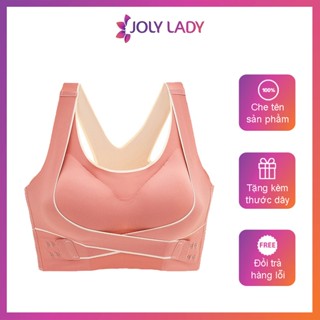 Áo bra tập gym bigsize, áo ngực thể thao chống sốc không gọng nâng ngực JOLY LADY - A003
