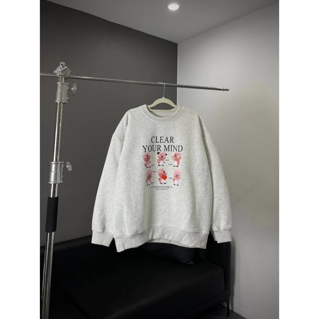 Áo Sweater Nỉ Bông Form Rộng Nam Nữ Unisex Dáng Oversize  In Hình Nhiều Phân Loại
