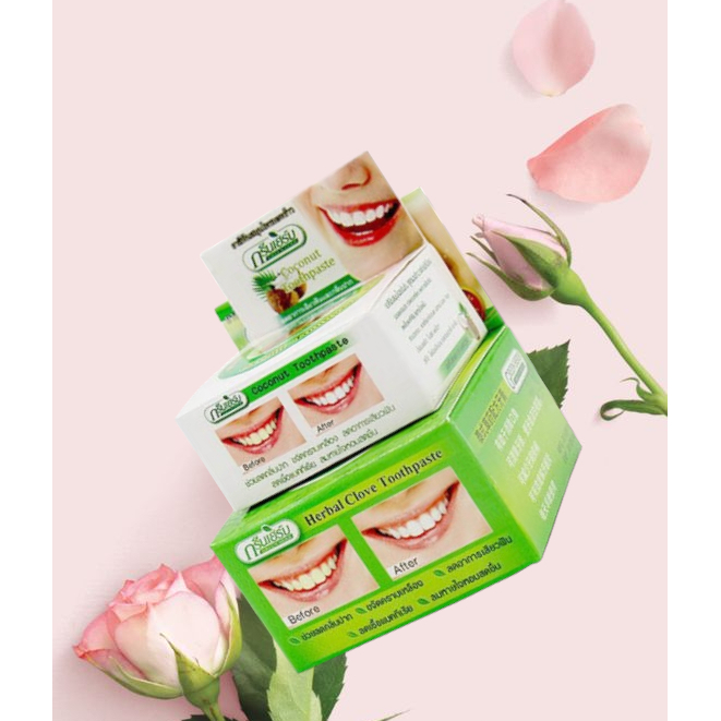 Kem tẩy trắng răng HERBAL CLOVE TOOTHPASTE Đất Nước Thái Lan
