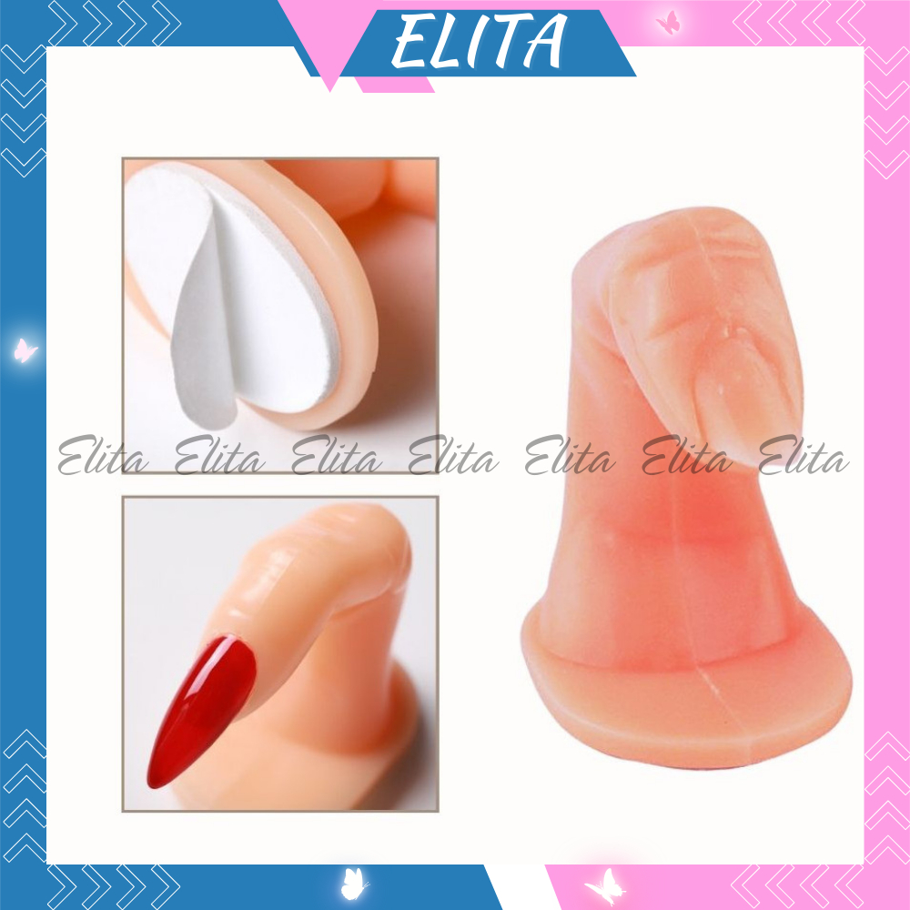 Ngón tay giả học làm nail Elita có móng vẽ gel đắp móng chuyên dụng làm nail cho người mới học nghề linh hoạt DC05