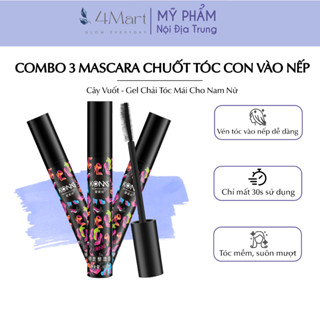 [COMBO 3] Mascara chuốt tóc con vào nếp Ova, cây chải, vuốt cố định tóc mái cho nam nữ.