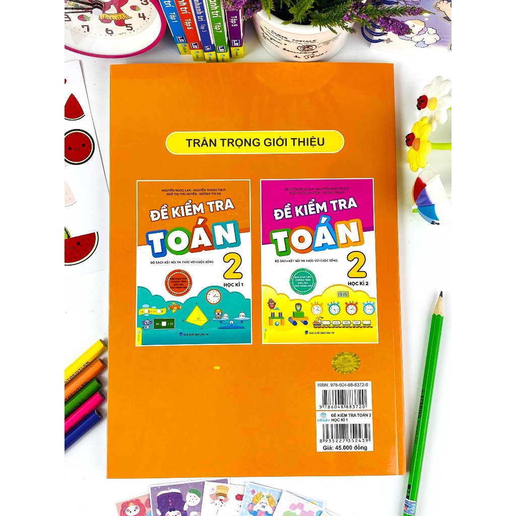 Sách -  Đề Kiểm Tra Toán 2 - Biên soạn theo CT GDPT mới - Kết Nối - ndbooks