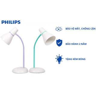 Đèn Bàn PHILIPS LED Pear 71567 học sinh, làm việc, đọc sách chống cận tặng kèm bóng, hàng chính hãng, giá tốt