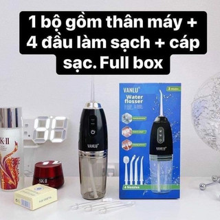 Máy tăm nước optismile vanlu - fullbox phụ kiện kèm 4 đầu đa năng - hàng cao cấp