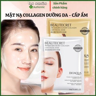 Mặt nạ thủy tinh collagen BIOAQUA cấp ẩm giúp da căng bóng mịn màng