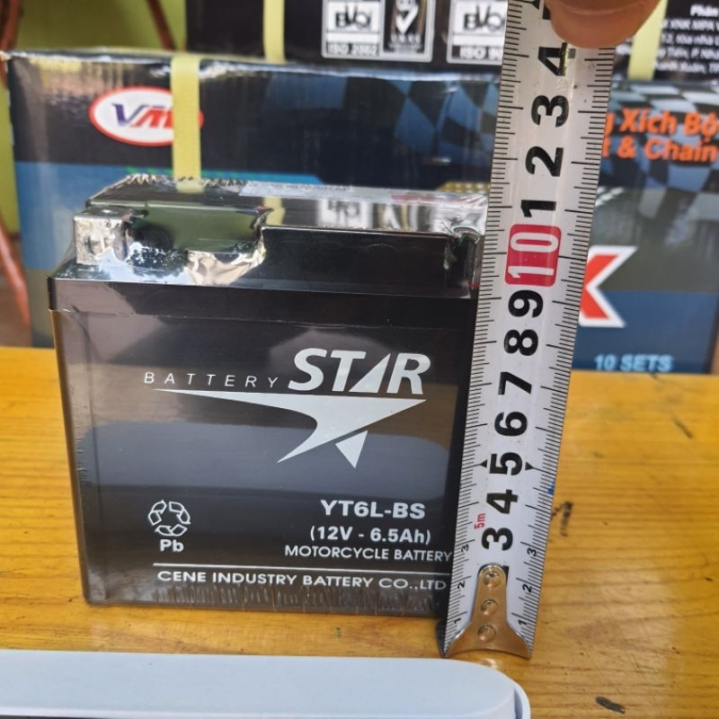 Bình Acqui Chính Hiệu Star 6.5a Dùng Cho Các Dòng Xe Ga Đời Mới