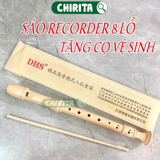 Sáo Recorder 8 Lỗ Học Sinh Tháo Rời Tặng Kèm Que Vệ Sinh - Sáo Trúc Dọc Giá Rẻ Nhạc Cụ Âm Nhạc Dụng Cụ Học Tập Chirita