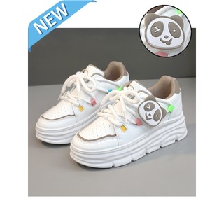 Giày Sneaker gấu trúc tăng chiều cao bên trong mới dùng cho nữ mùa thu đông 2024 tổng tăng chiều cao 6CM