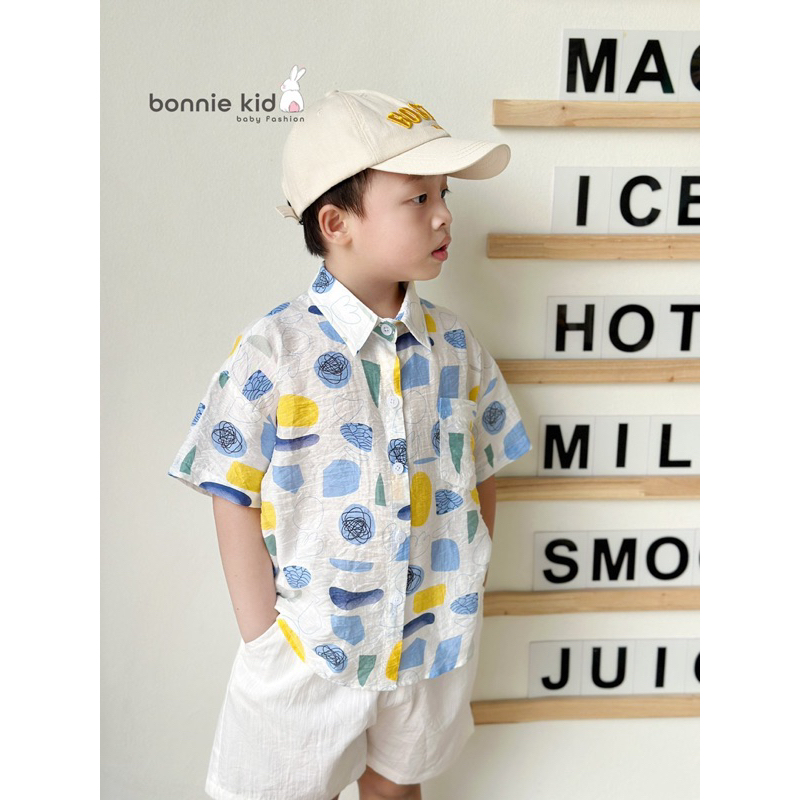 BỘ SƠ MI ĐI BIỂN CHO BÉ 🌊 🌴 Chất liệu tơ đũi nhẹ, mềm mát, bé thoải mái hoạt động